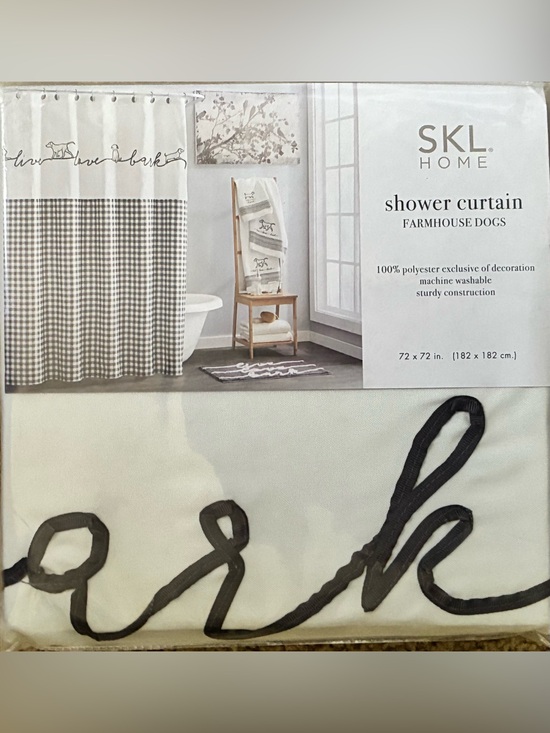 SKL home Other - Farmhouse Dogs Shower Curtain - Black & White